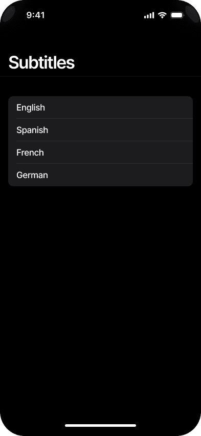 App screenshot